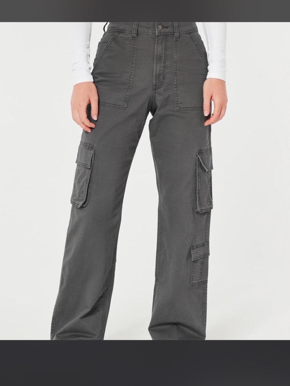 Hollister Curvy High Rise Utility Dad Pant